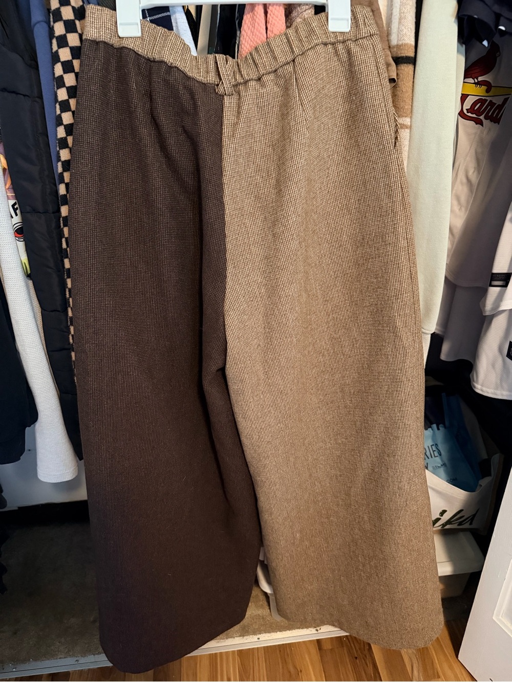 Lucky Duck Half + Half Wide Leg Trousers - Picture 2 of 3